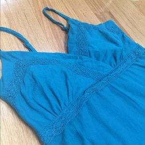 Teal Tiered Maxi dress | Elle | size XS